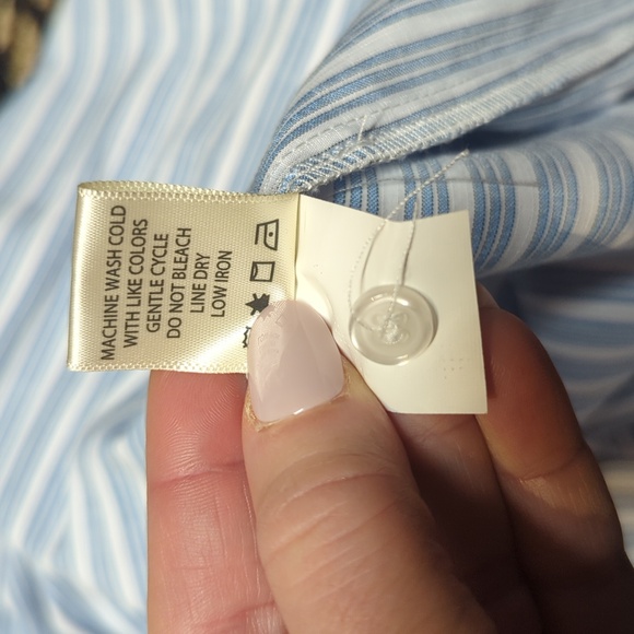 Max Studio tiered shirt dress striped - Picture 5 of 7